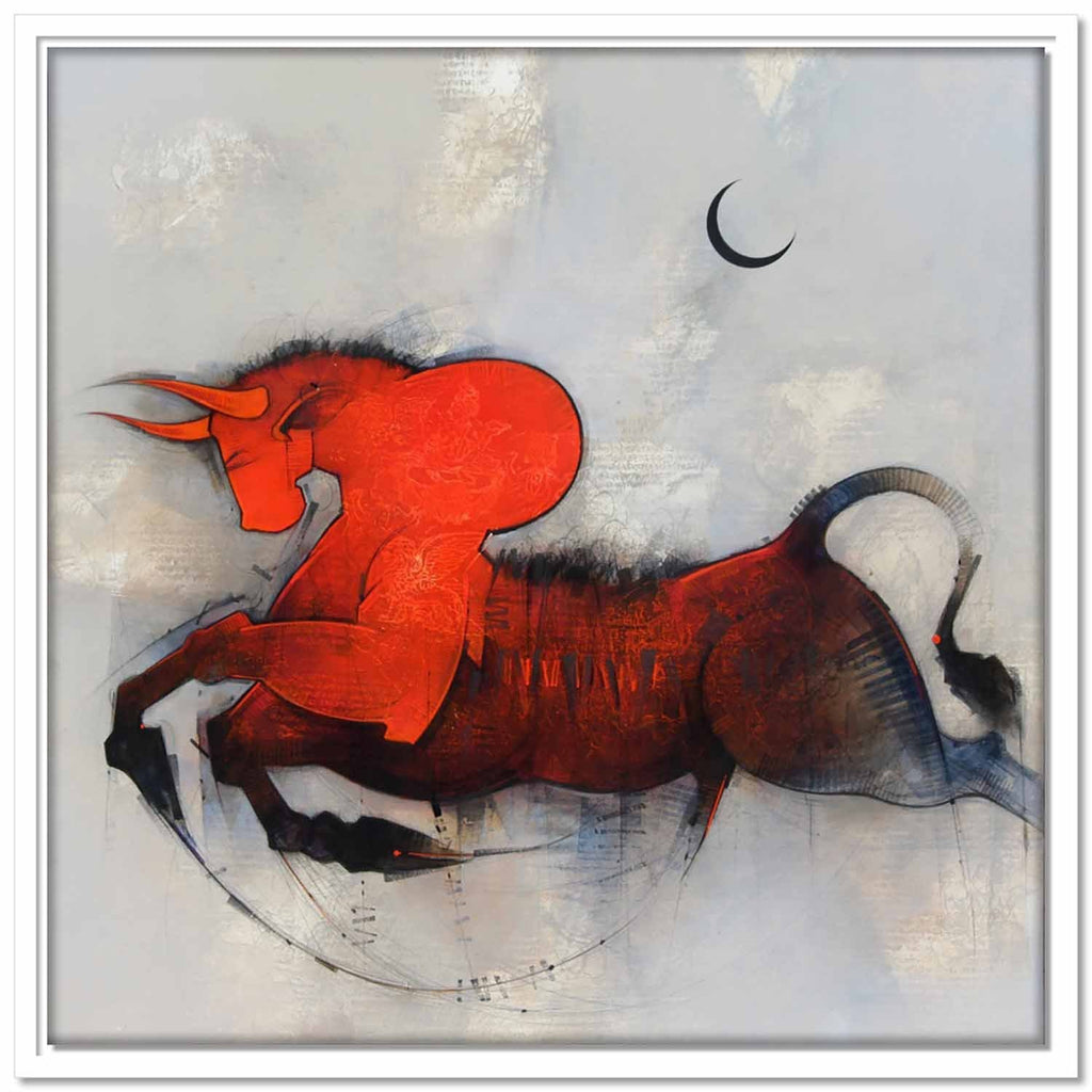 Framed Canvas Nandi Bull