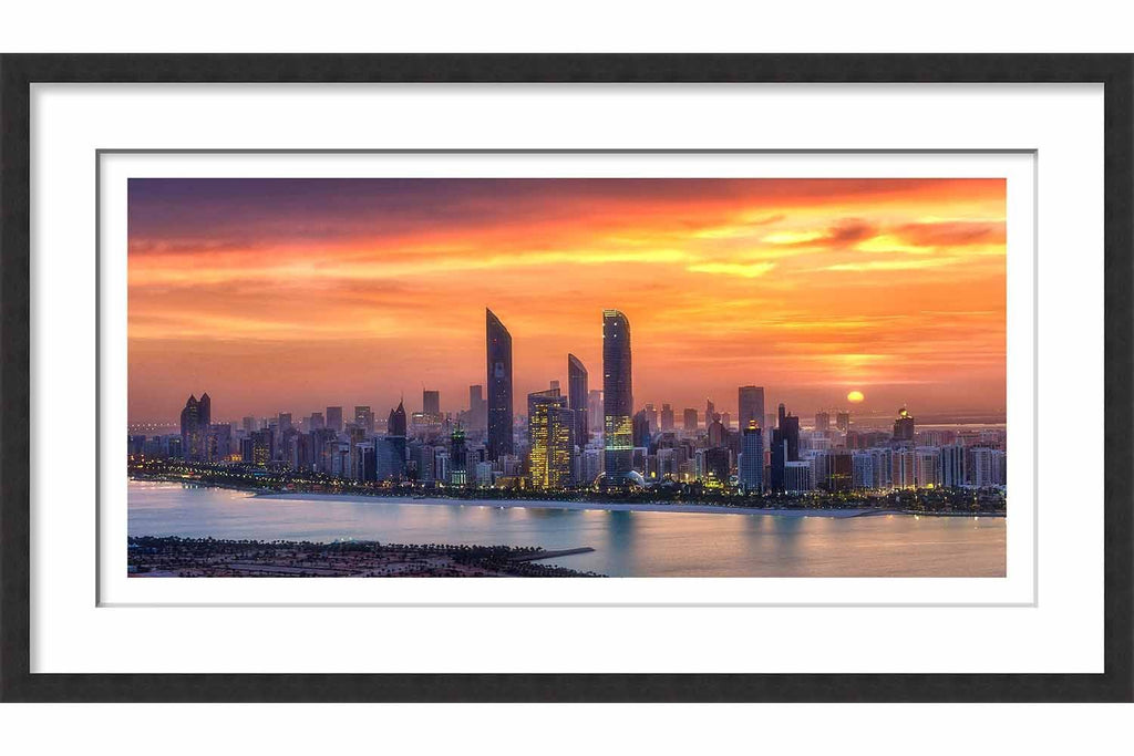 Framed Abu Dhabi Skyline