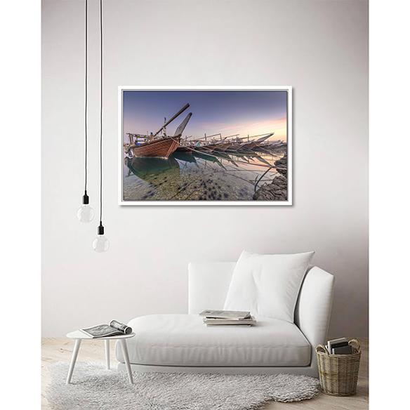 Fishermen's Harbor on living room wall