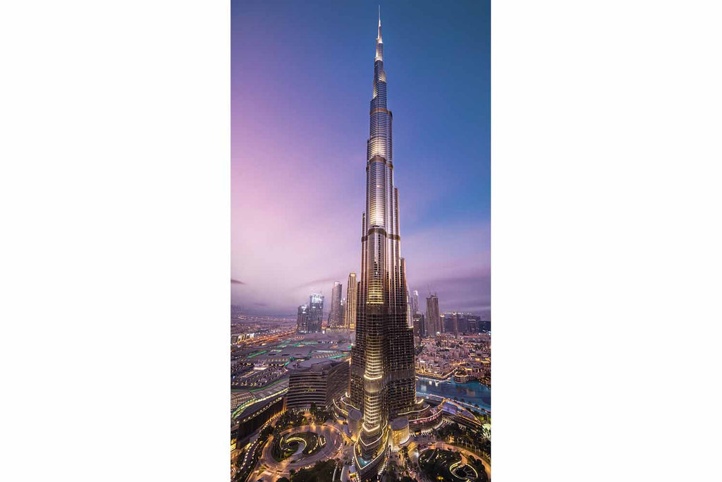 Burj Khalifa Blue-Magenta