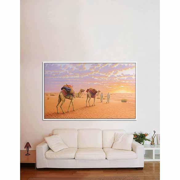 Gulf Desert Sunset on living room wall
