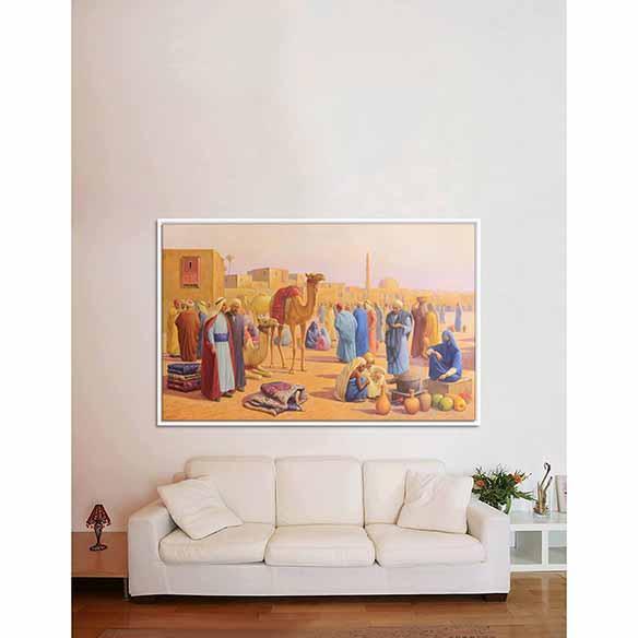 Souk on living room wall
