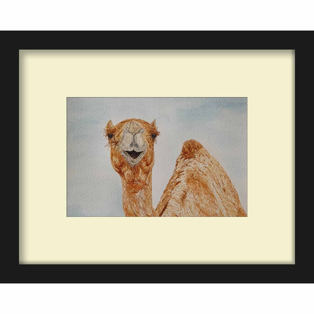 Framed Paper Camel