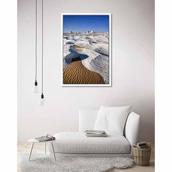 White Desert – Egypt on living room wall