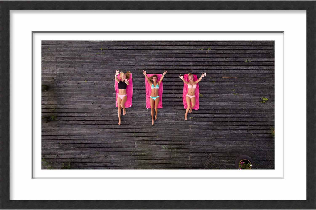 Framed Paper Beach Girls