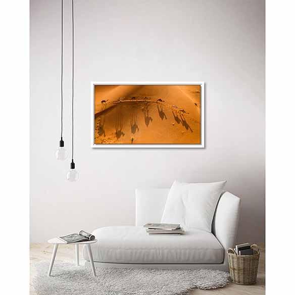 Desert Crossing on living room wall