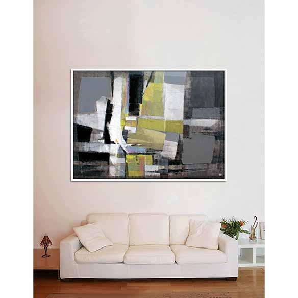 GreyMatter-01 on living room wall