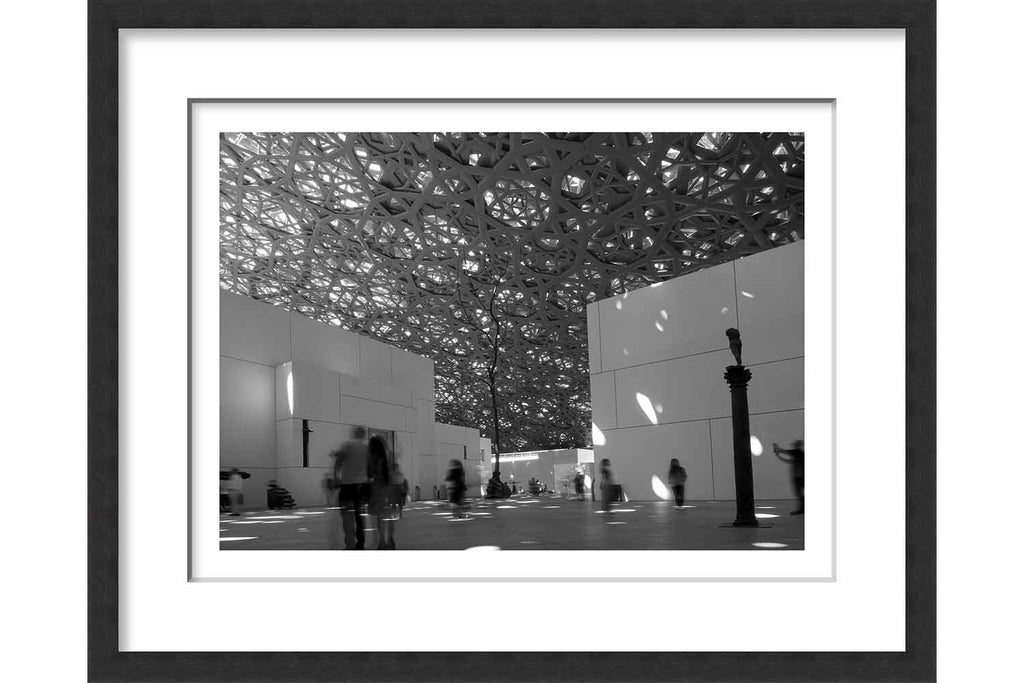 Paper Framed Under the Roof of Le Louvre Abu Dhabi