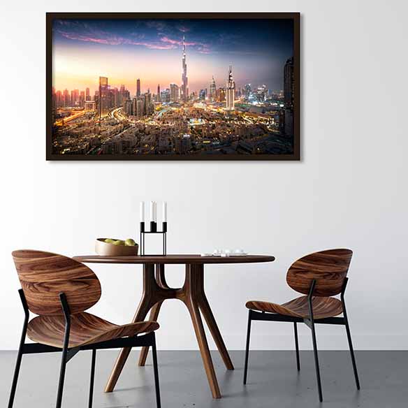 City of Perfection on dining room wall