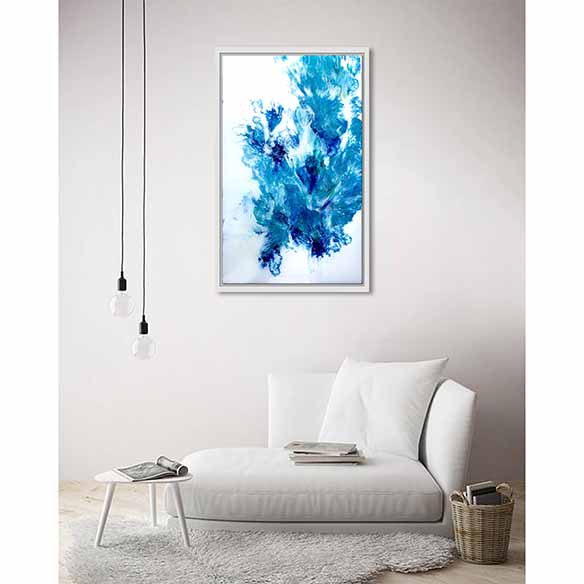 An Azure Effect on living room wall