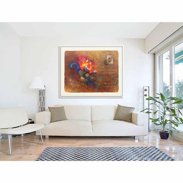 Two Sweet Brothers - Ganesh and Kartikeya on living room wall