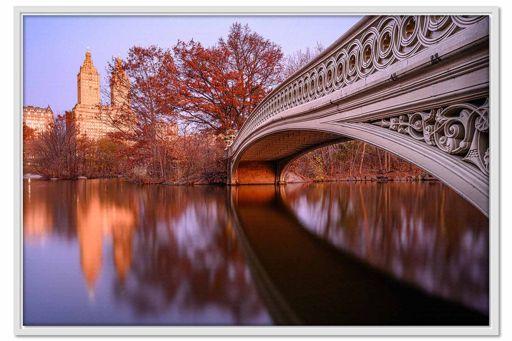 Framed Canvas Bow Bridge NYC
