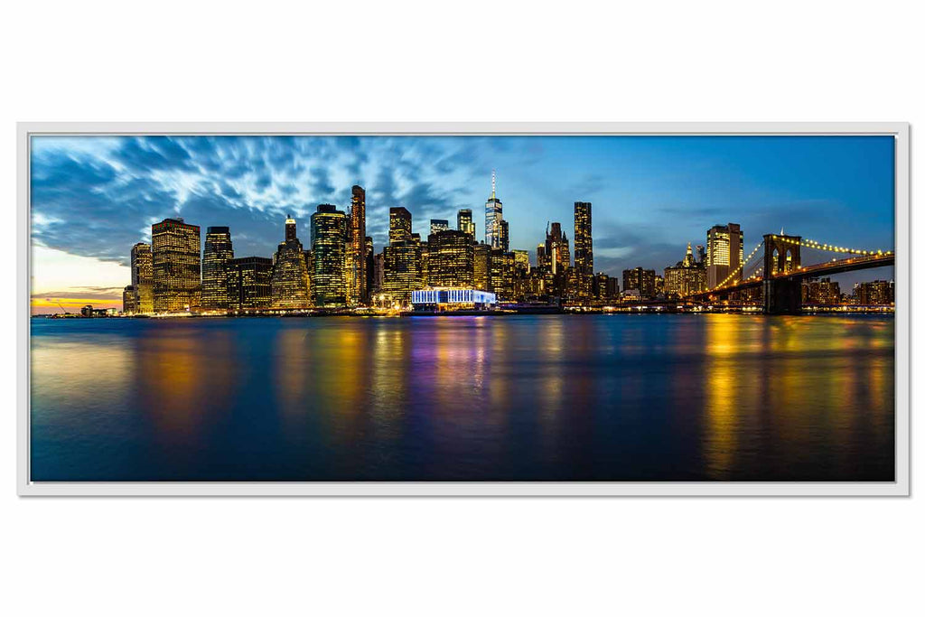 Framed Canvas Manhattan Skyline