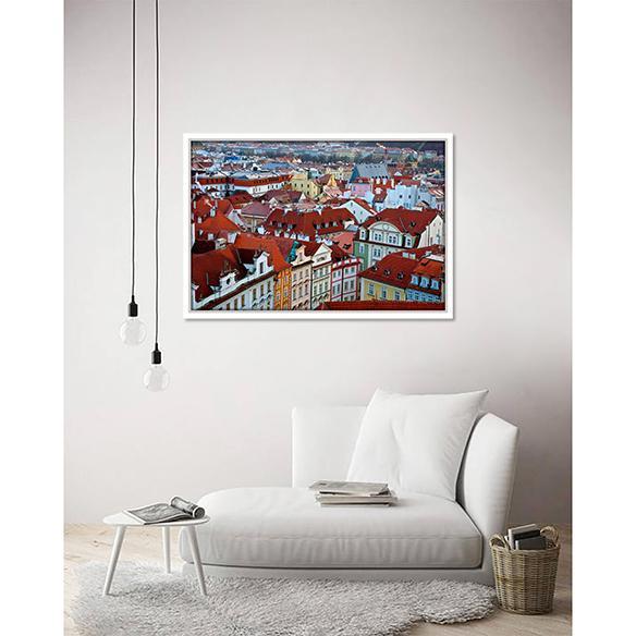 Over Old Town Prague on living room wall