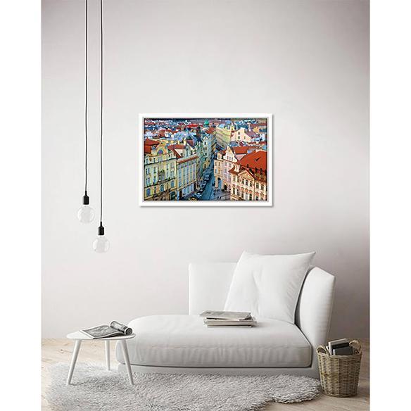 The Streets of Old Town Prague on living room wall