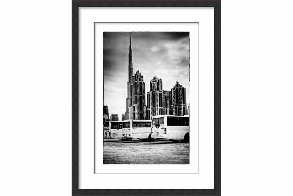 Framed Downtown Dubai (pinhole)