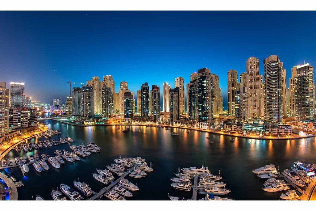 A New Night in Dubai Marina