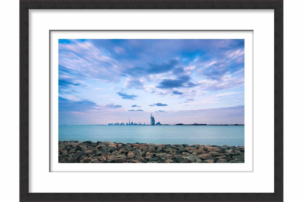 Framed Dubai between Sky and Sea