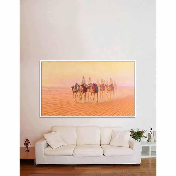 In the Gulf Desert on living room wall