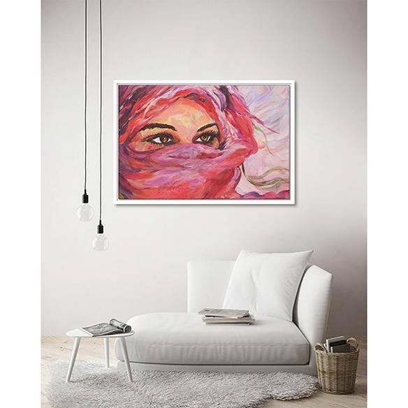 Bedouin Princess on living room wall