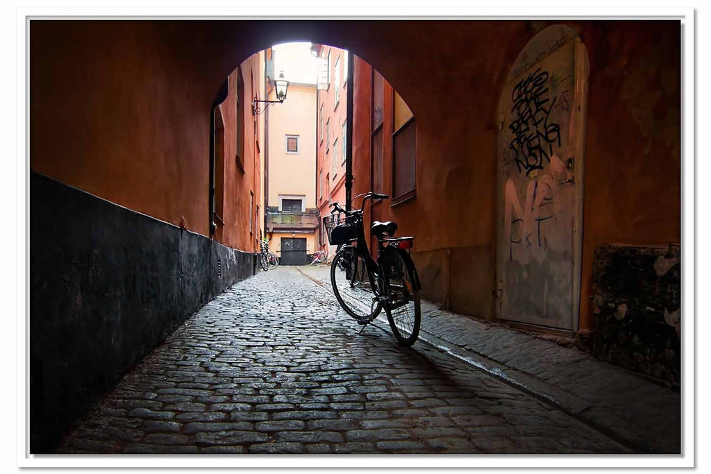 Framed Canvas Bike - Stockholm, Sweden