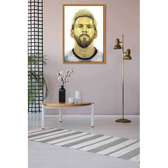 Messi on living room wall