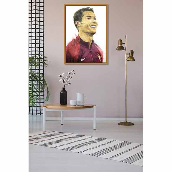 Ronaldo on living room wall