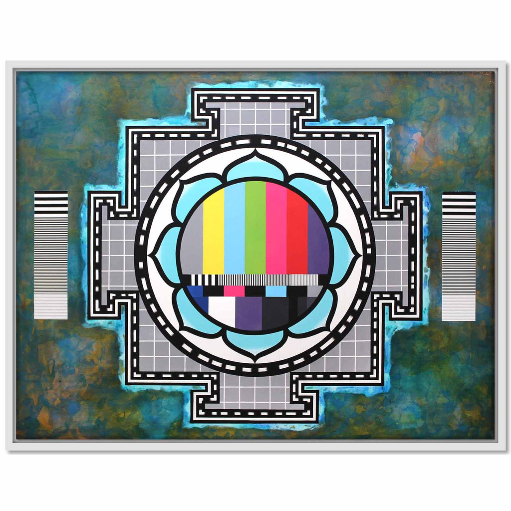 Framed Canvas TV Mandala 2