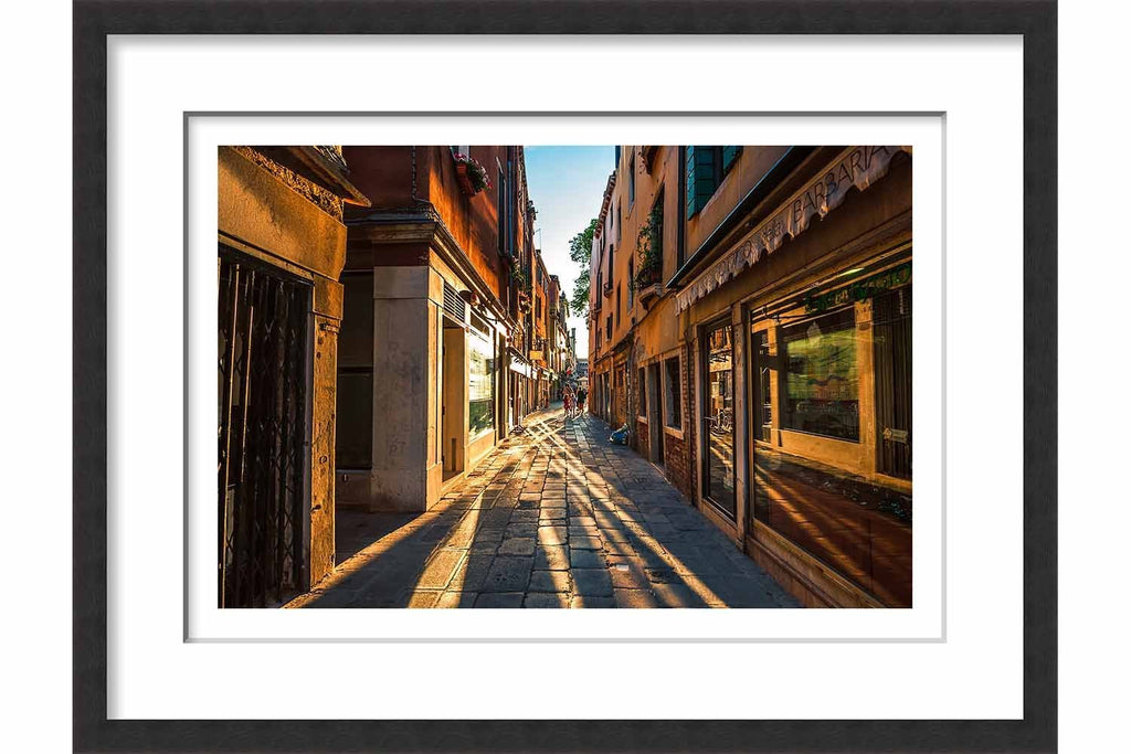 Framed Paper Street of Venice