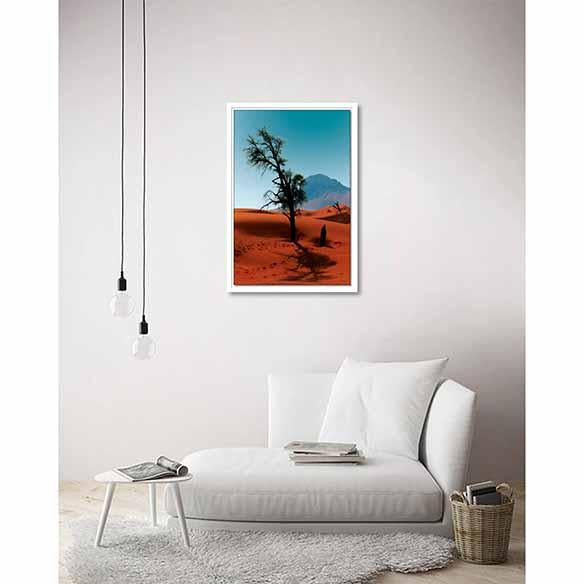 Lonely Tree (Sharjah) on living room wall