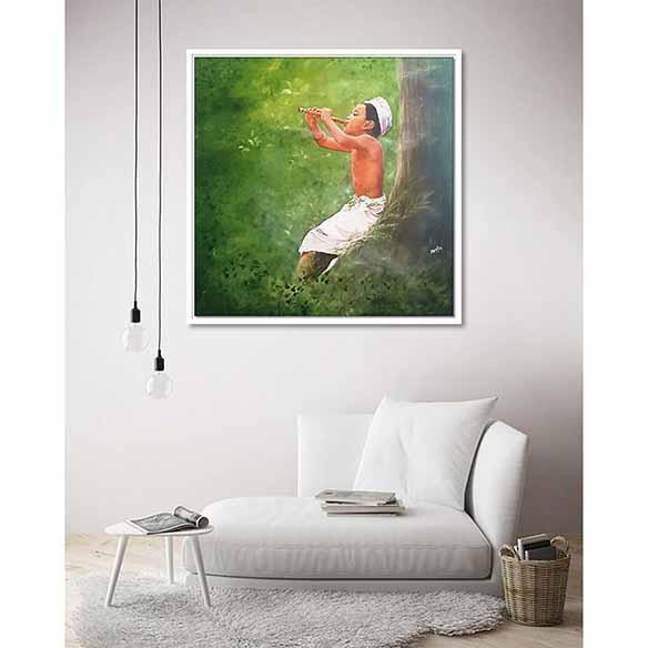 The Enchanted on living room wall