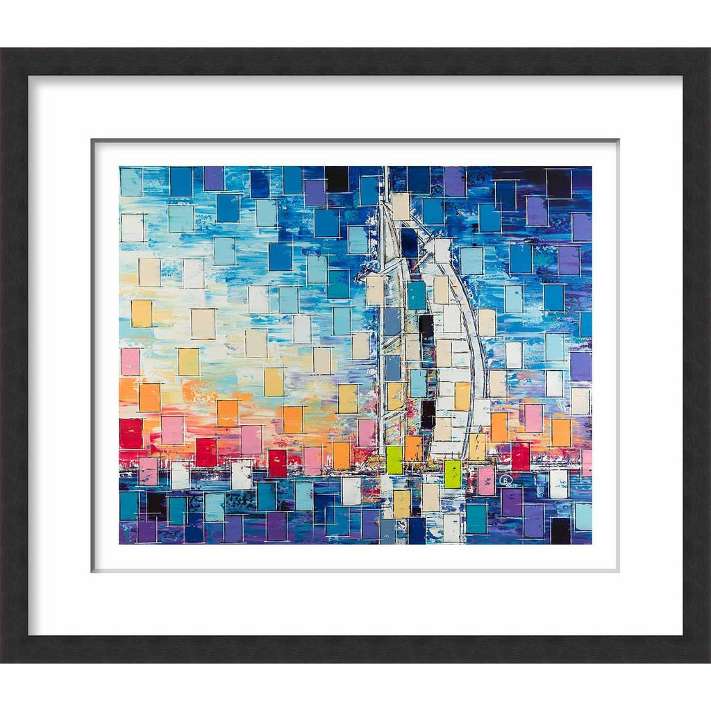 Framed Paper Burj Al Arab (pixels)