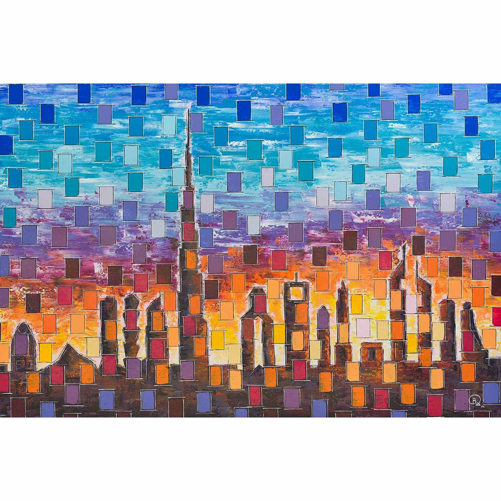 Dubai Skyline (pixels)