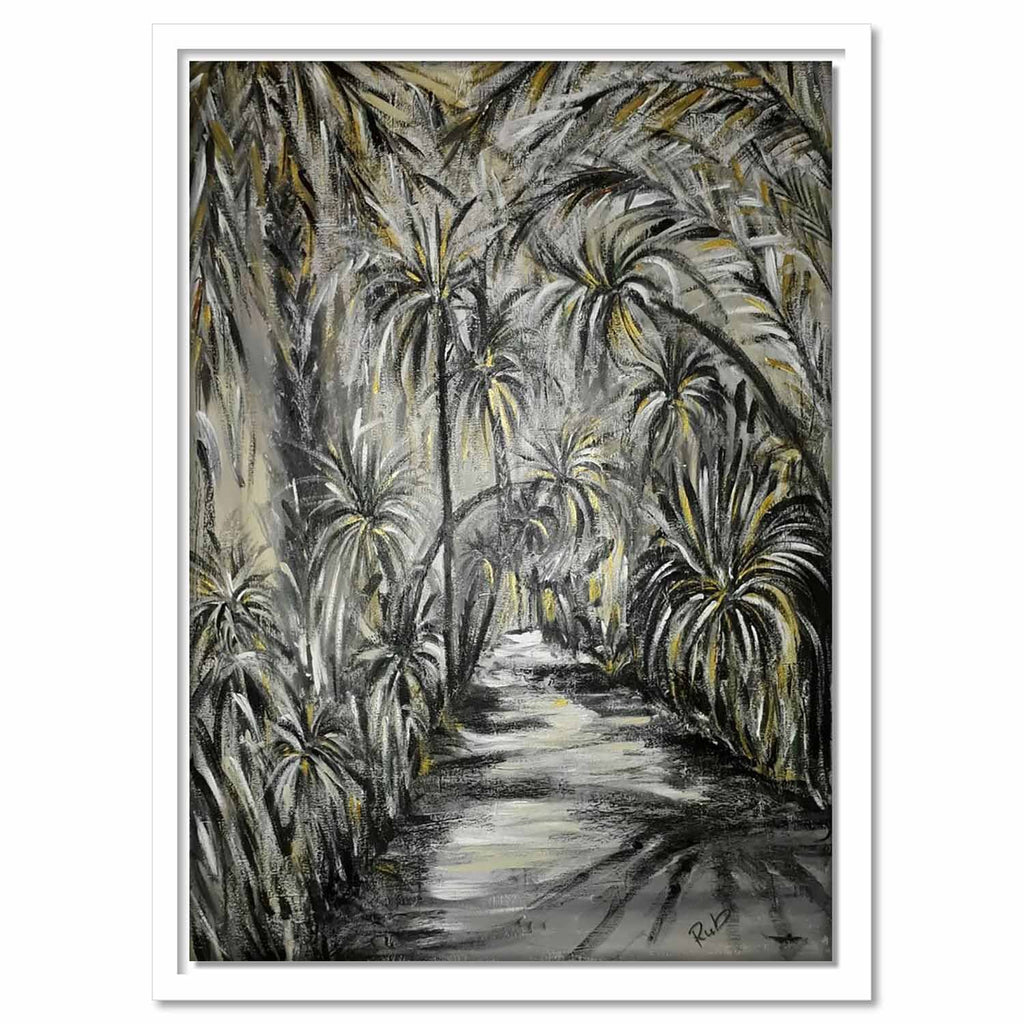 Framed Canvas Palms