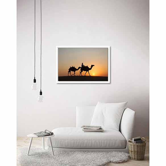 Arabian Sunset on living room wall