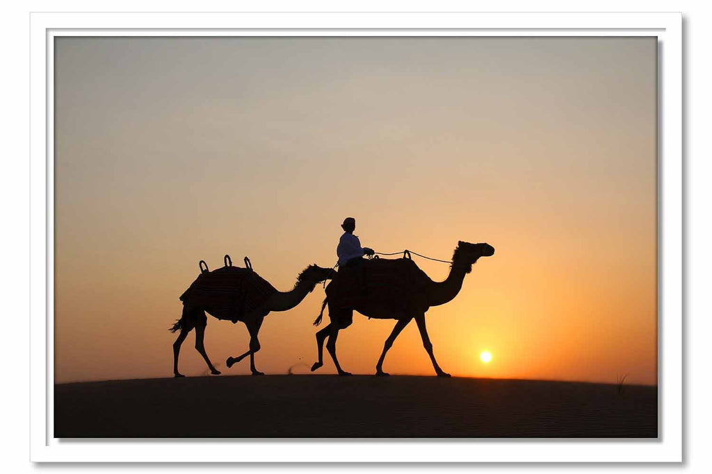 Framed Canvas Arabian Sunset