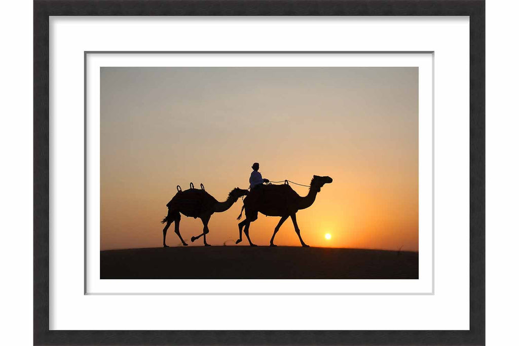 Framed Paper Arabian Sunset