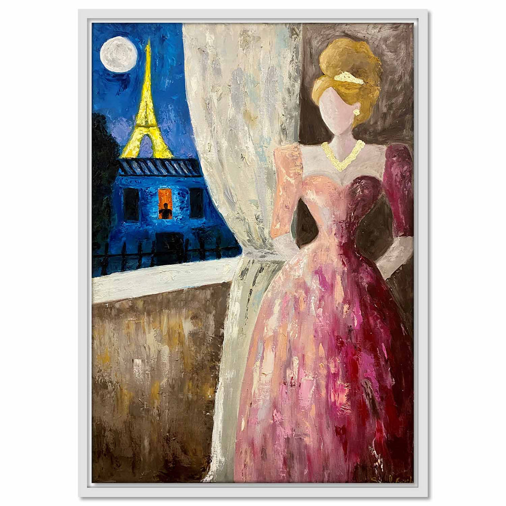 Framed Canvas Nights of Paris