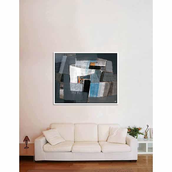 GreyMatter-02 on living room wall
