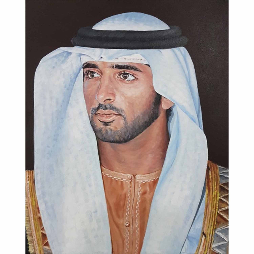 Portrait of Sheikh Hamdan bin Mohammed Al Maktoum