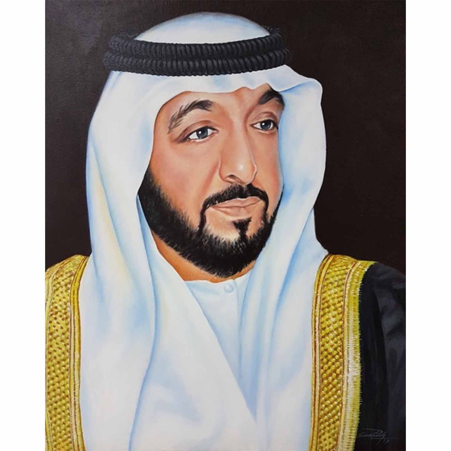 Portrait of Sheikh Khalifa bin Zayed Al Nahyan Monda Gallery