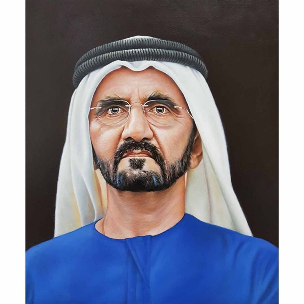 Portrait of Sheikh Mohammed bin Rashid Al Maktoum