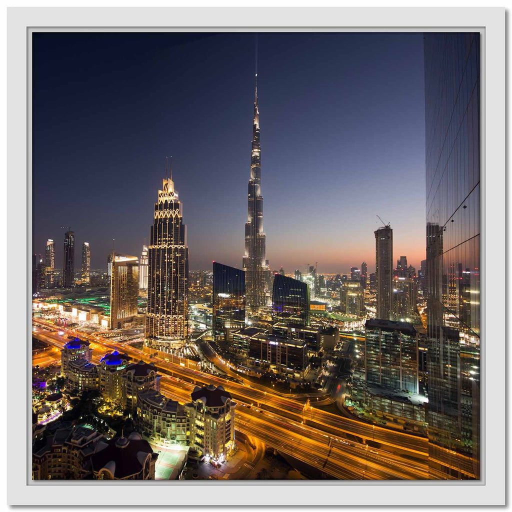 Canvas Framed The Address and Burj Khalifa