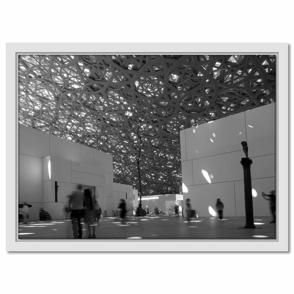 Canvas Framed Under the Roof of Le Louvre Abu Dhabi