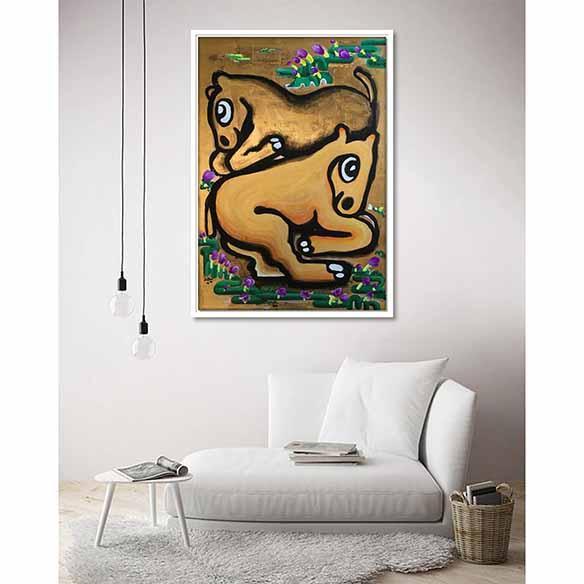 Resting Horse on living room wall